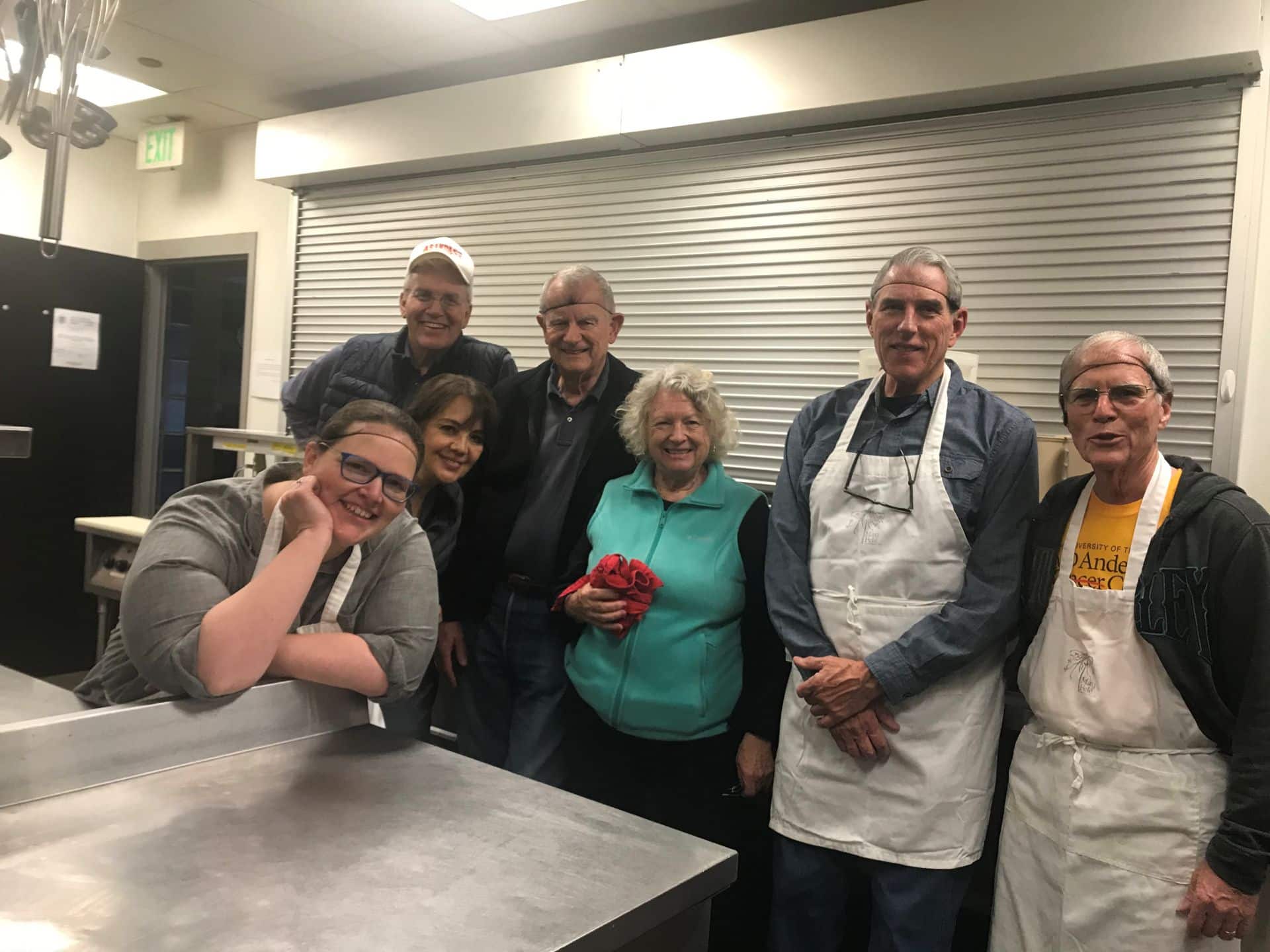 Volunteer cooks for food service ministry at Christ Cathedral Church in Houston, TX.